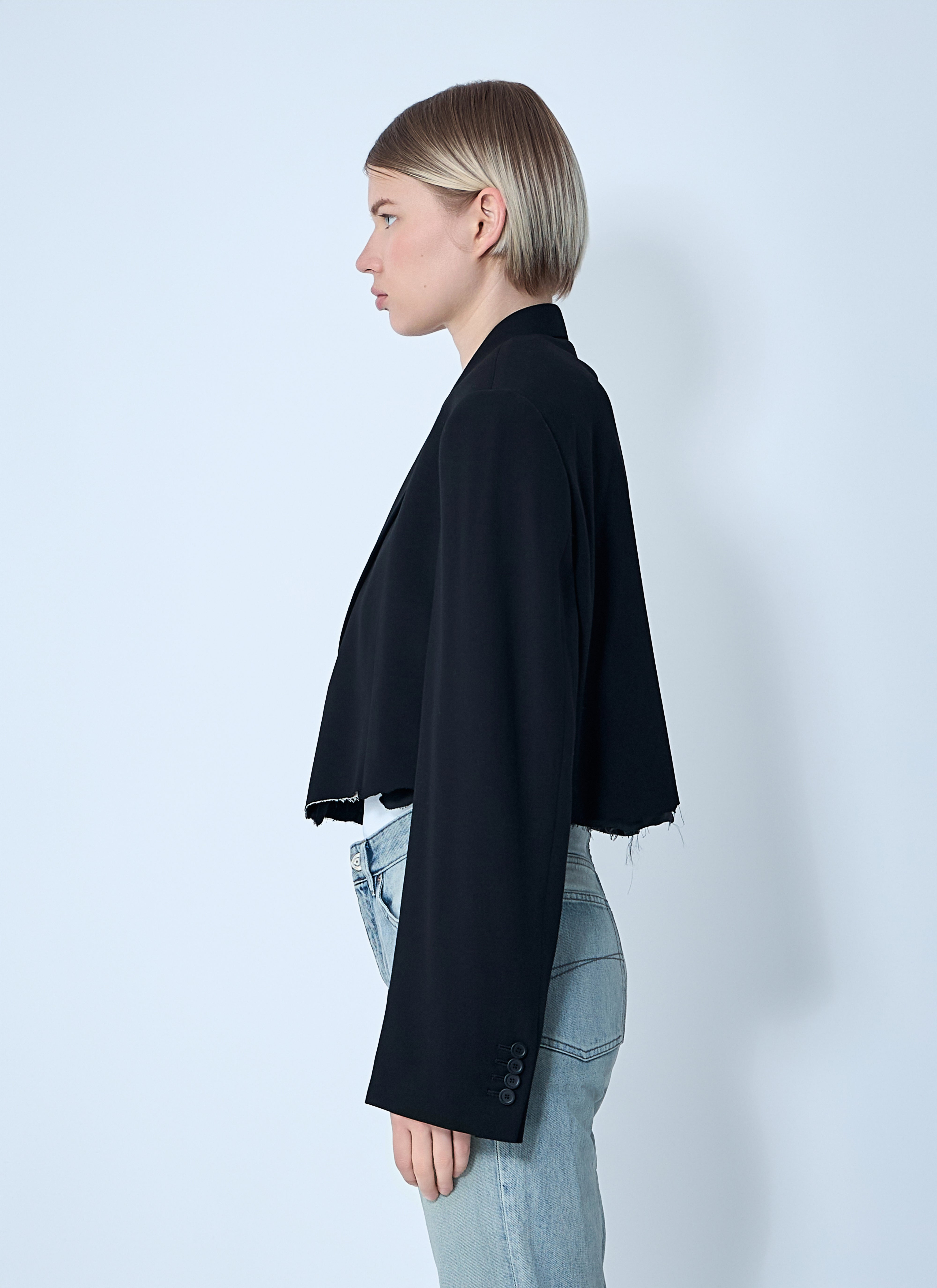 Balenciaga Women Cut-Off Blazer - 3