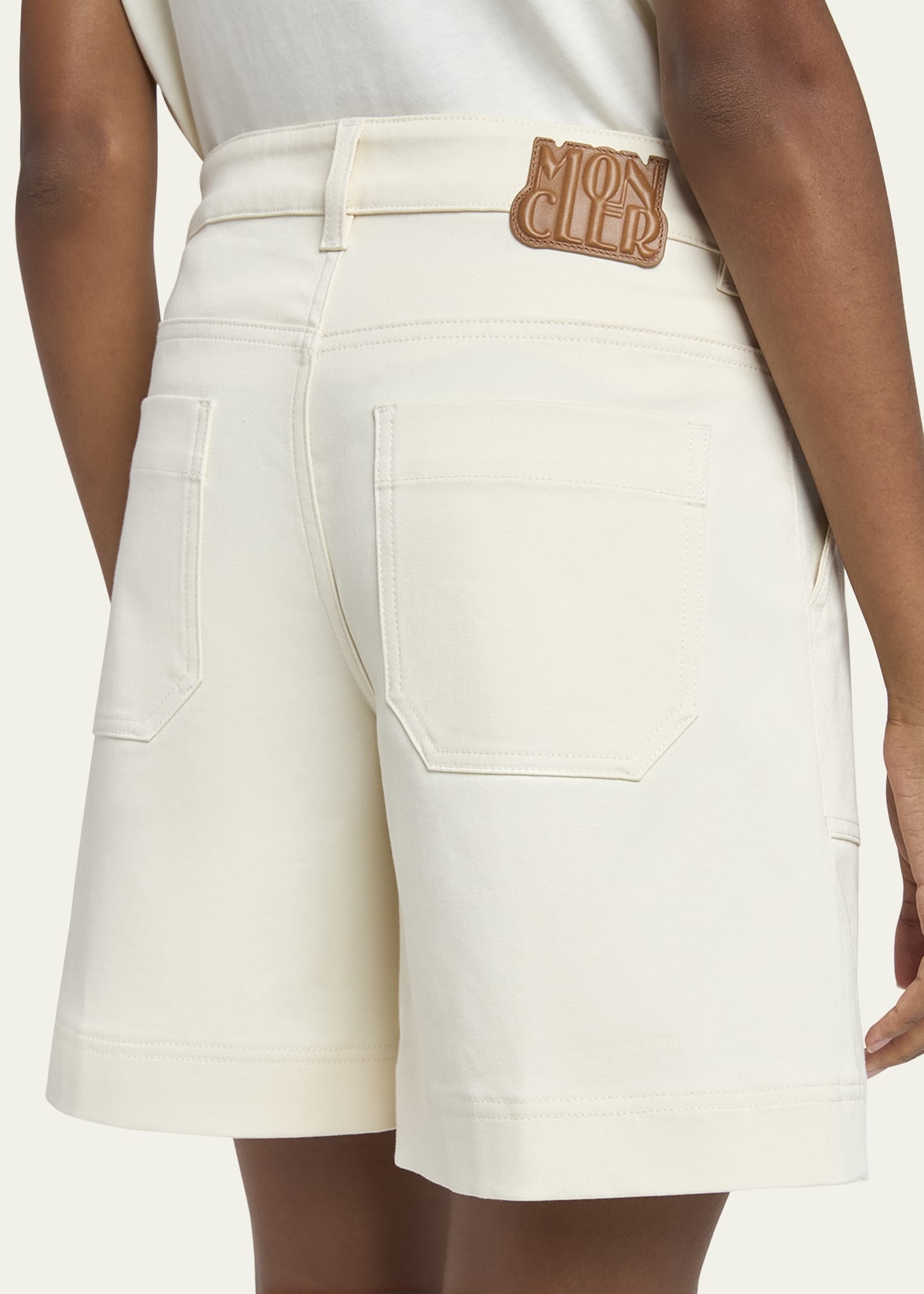 High-Rise Cotton Twill Shorts - 5