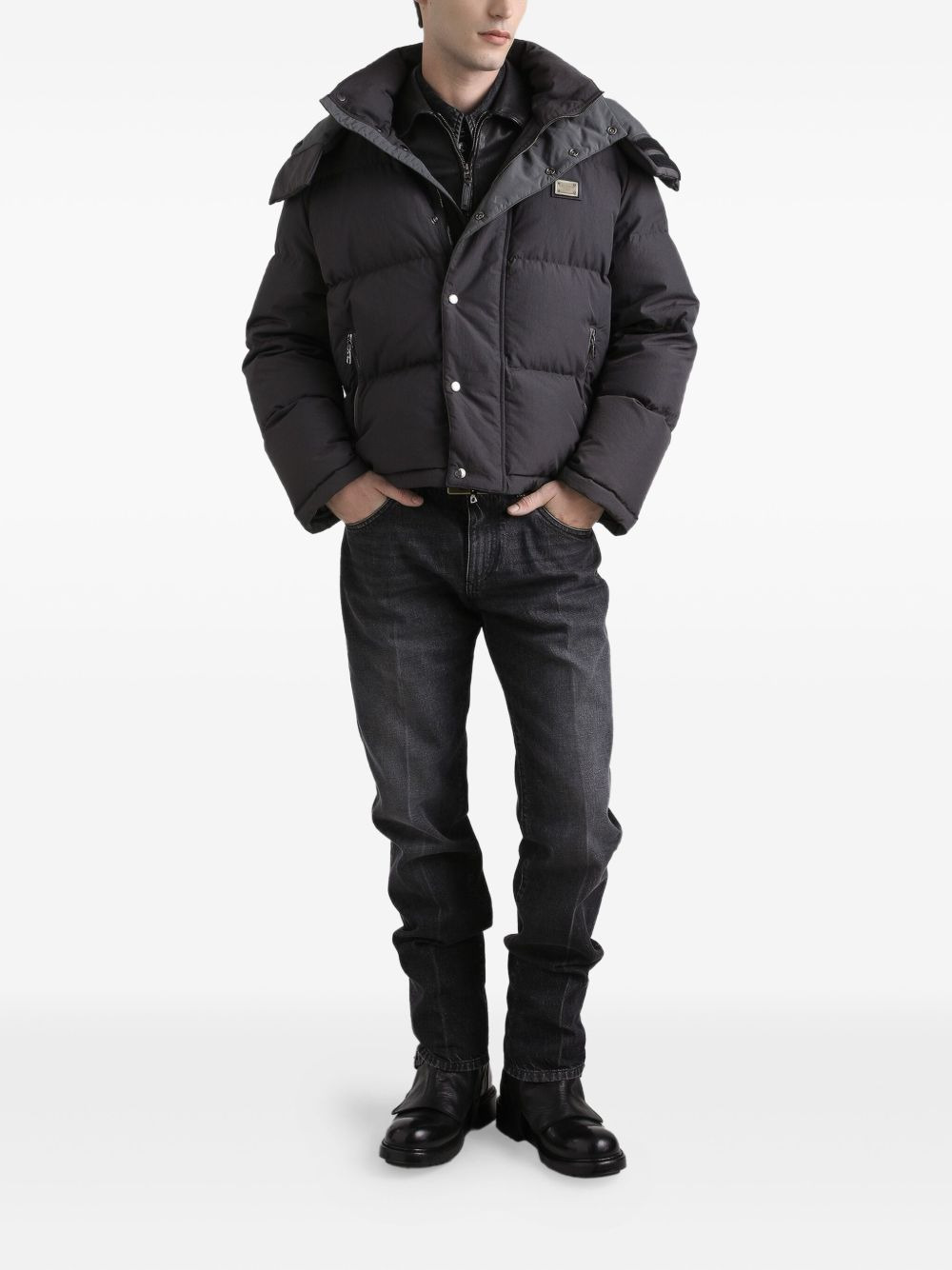 Nylon Short Down Jacket - 2