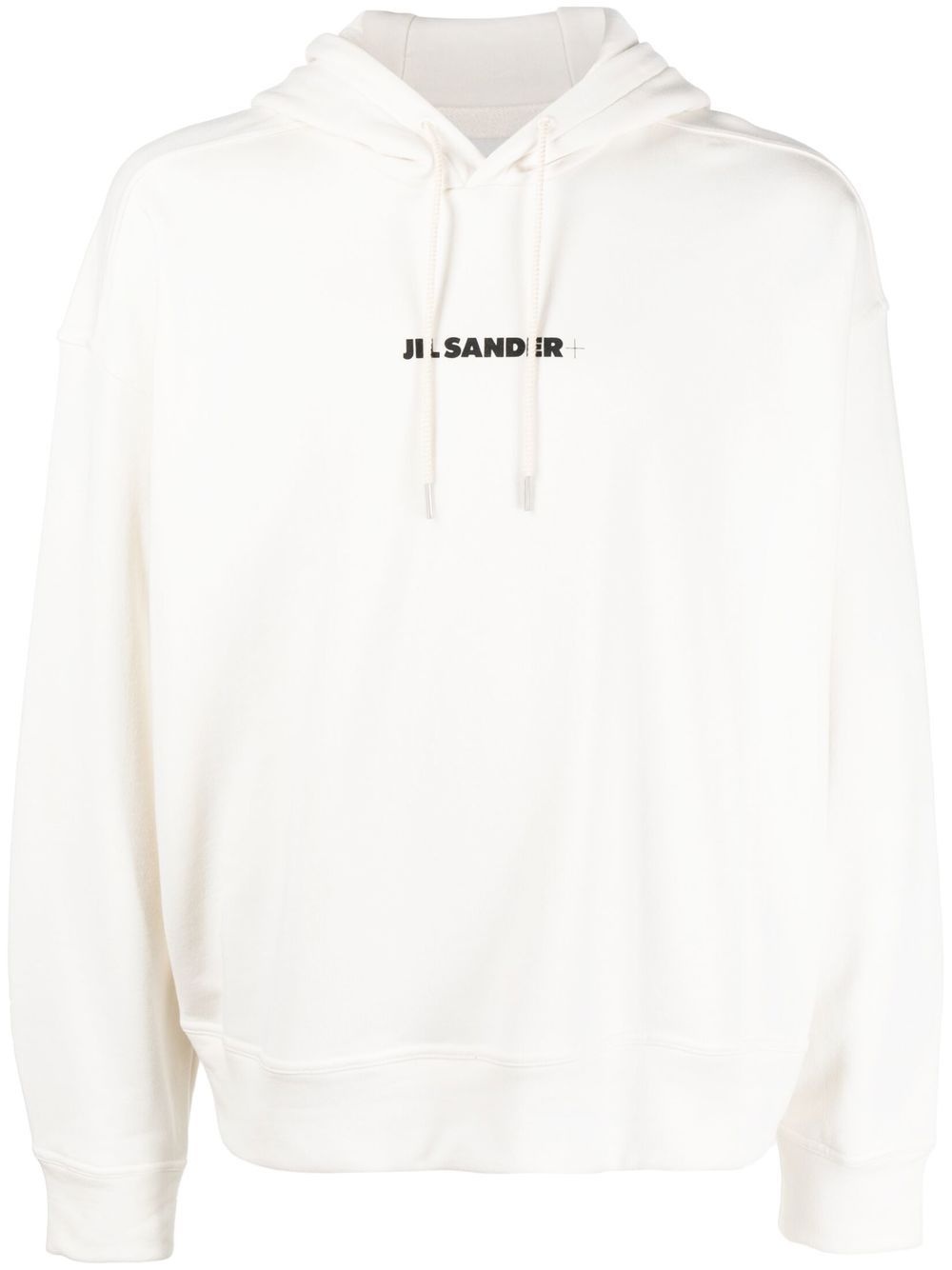 logo-print drawstring hoodie - 1