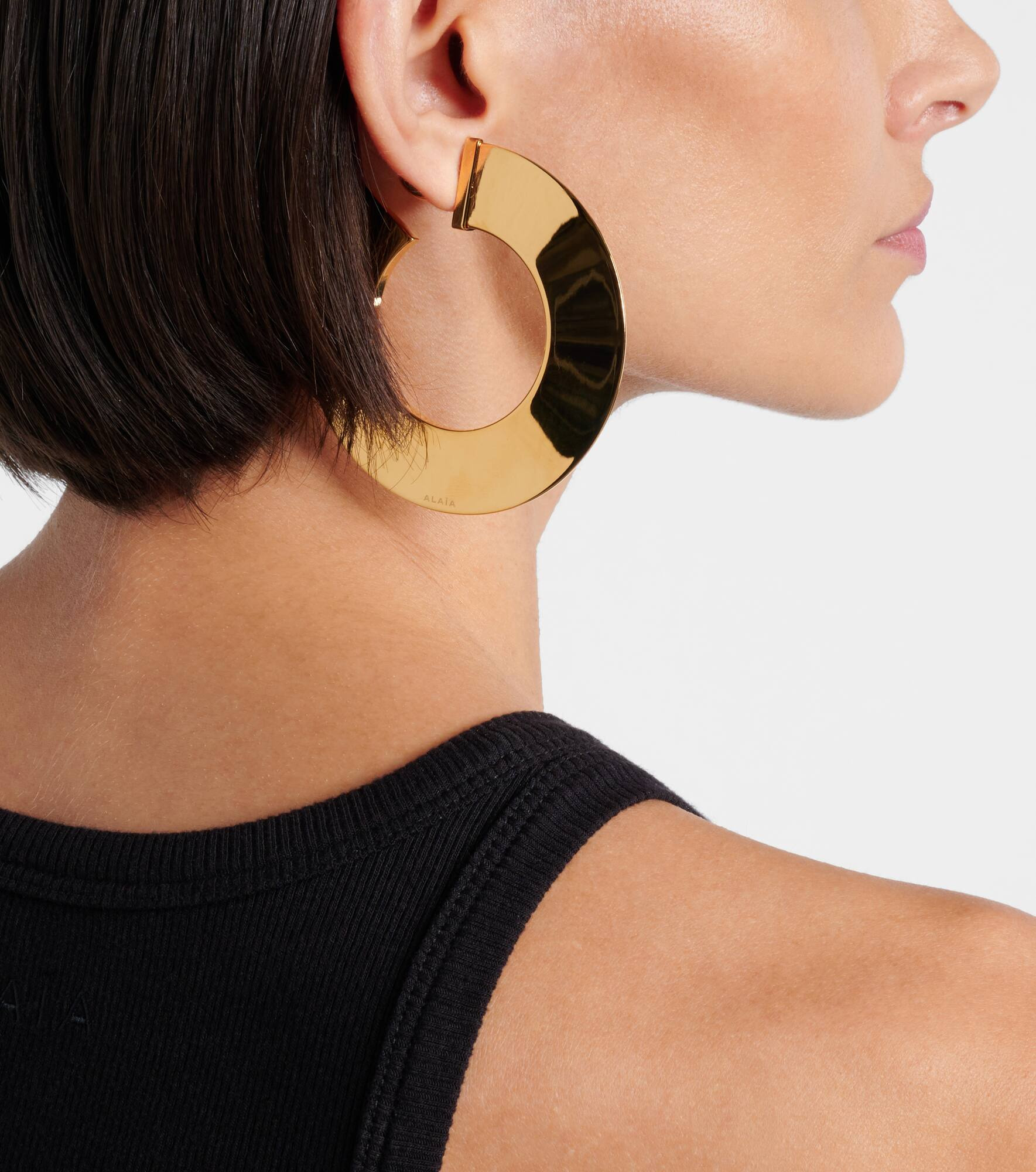 Medium hoop earrings - 3