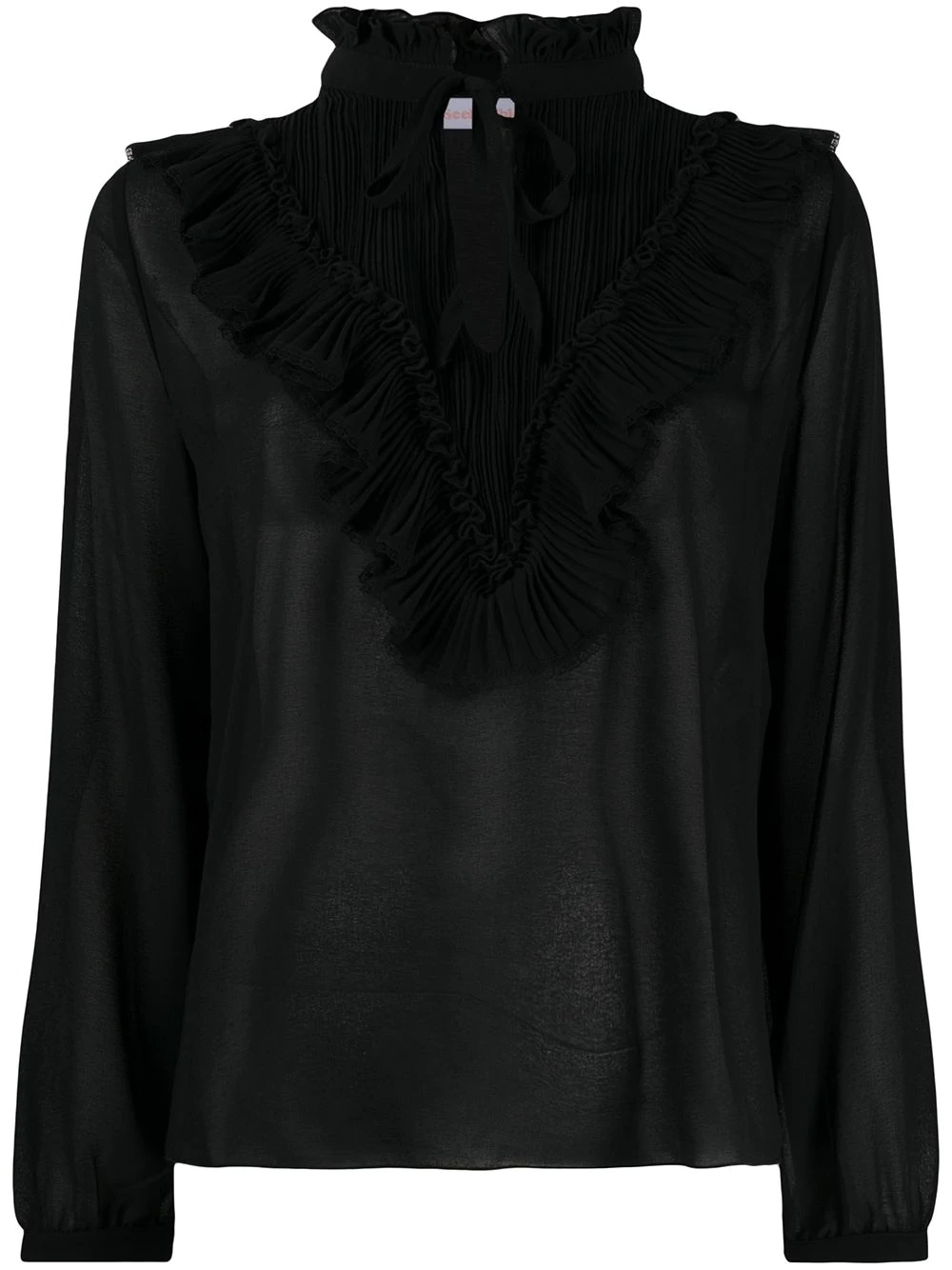 Georgette ruffled blouse  - 1