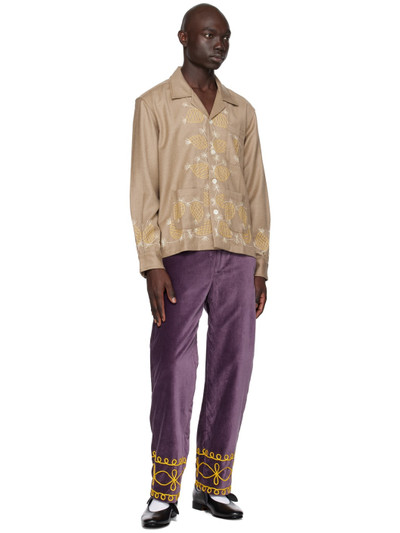 BODE Taupe Sweet Pine Shirt outlook