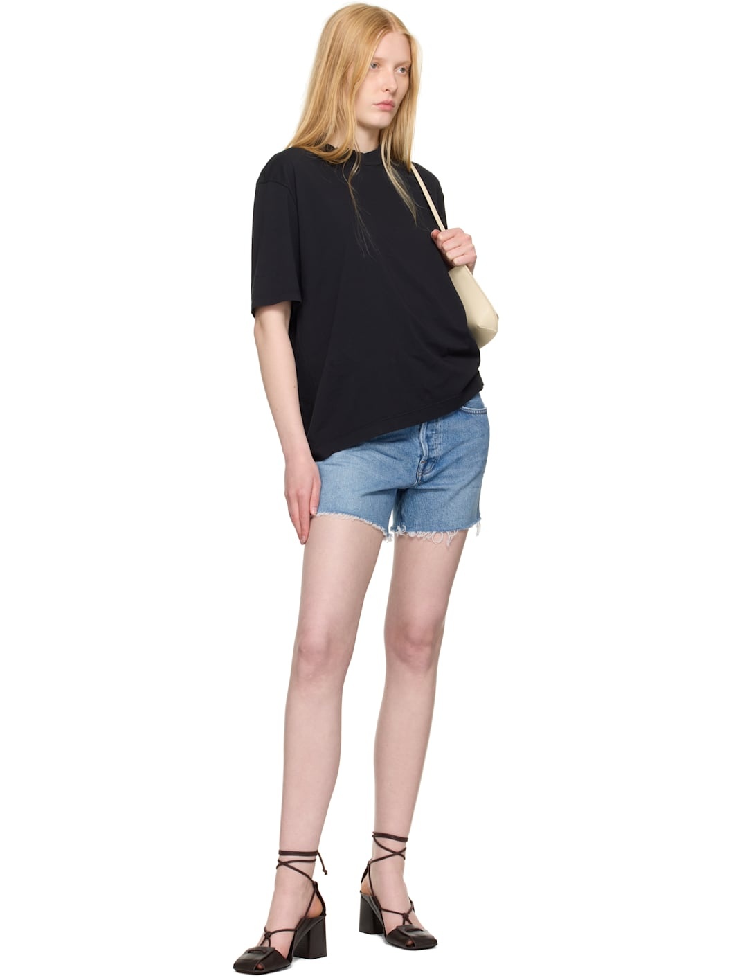 Blue Parker Long Denim Shorts - 4