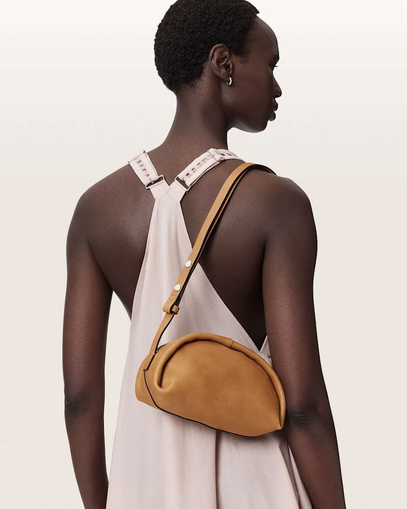 ALLSAINTS ROSALIE ARC LEATHER CROSSBODY BAG outlook