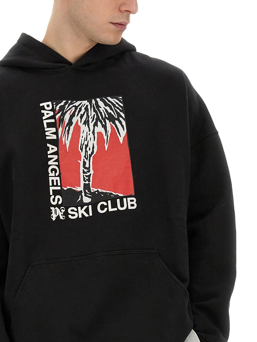 Palm Angels Men Palm Ski Club Print Sweatshirt - 4