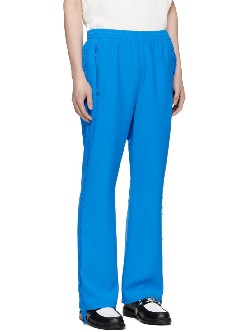 Blue Fringe Track Pants 2