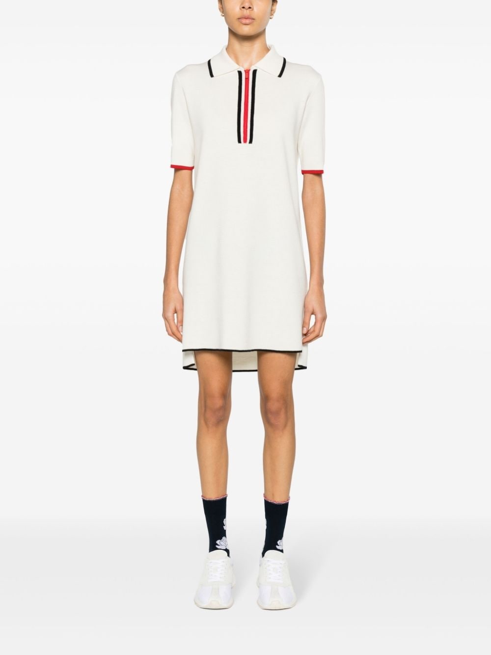 RWB-stripe virgin wool dress - 2
