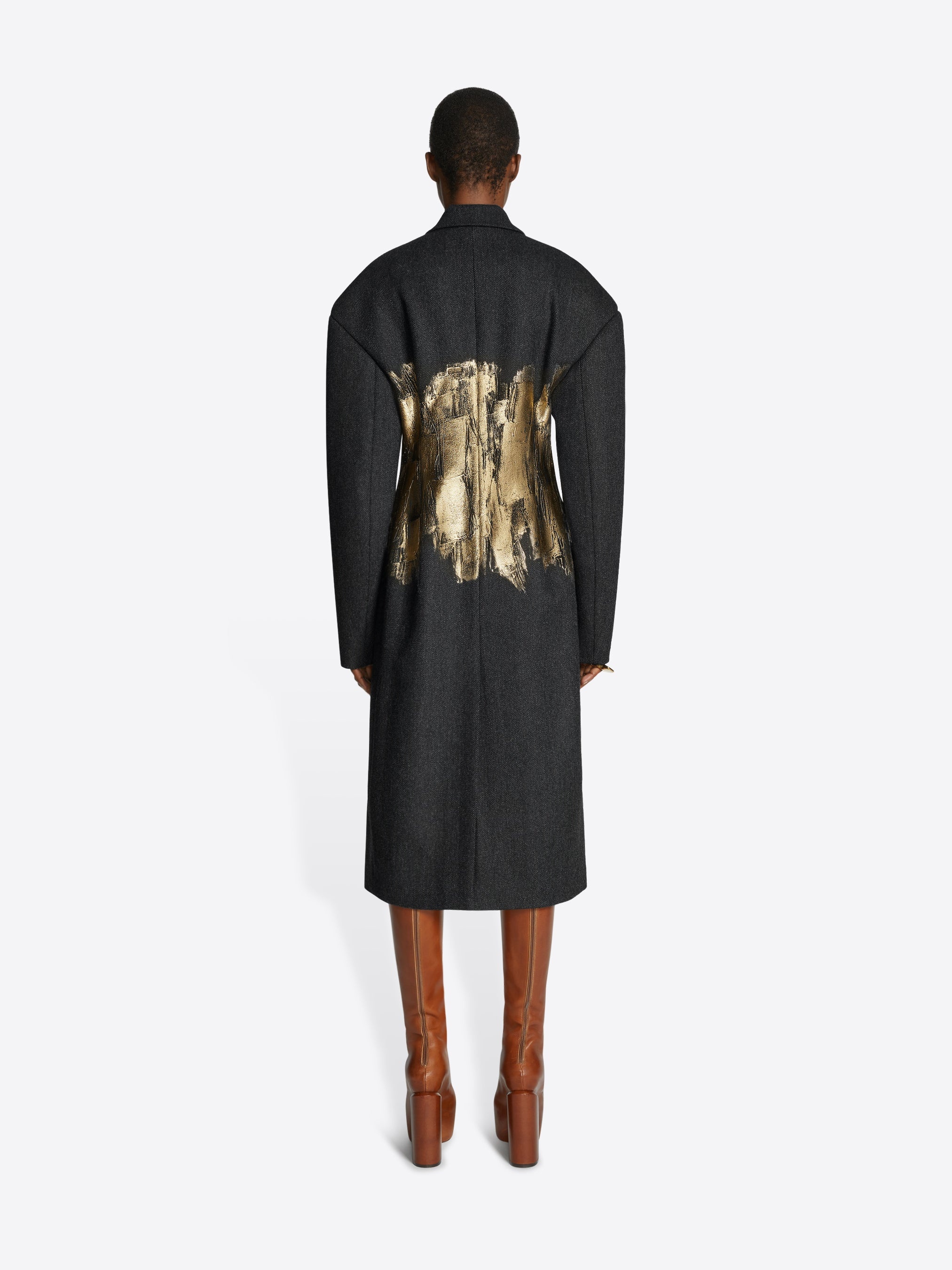 【DRIES VAN NOTEN】Hand painted coat Dries Van Noten HAND PAINTED COAT | REVERSIBLE