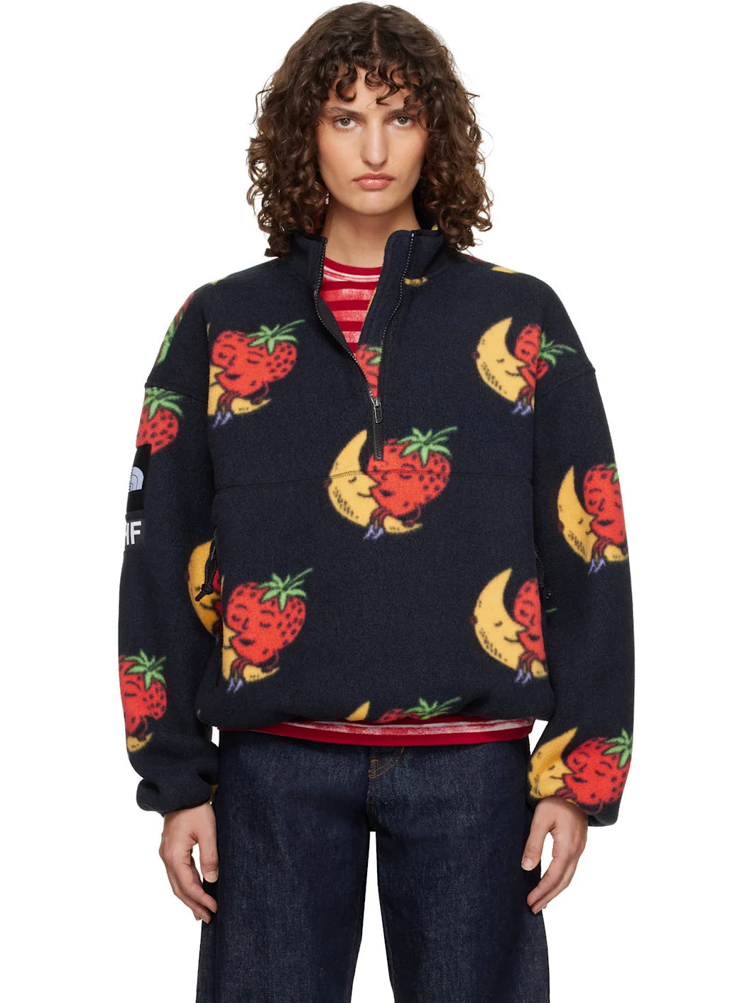Black Sky High Farm Edition Fleece Half-Zip Sweatshirt - 1