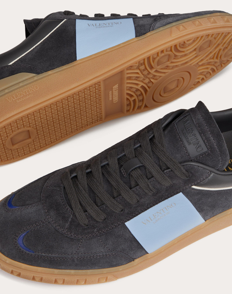 UPVILLAGE LOW TOP SNEAKER IN SPLIT LEATHER AND CALFSKIN NAPPA LEATHER 5