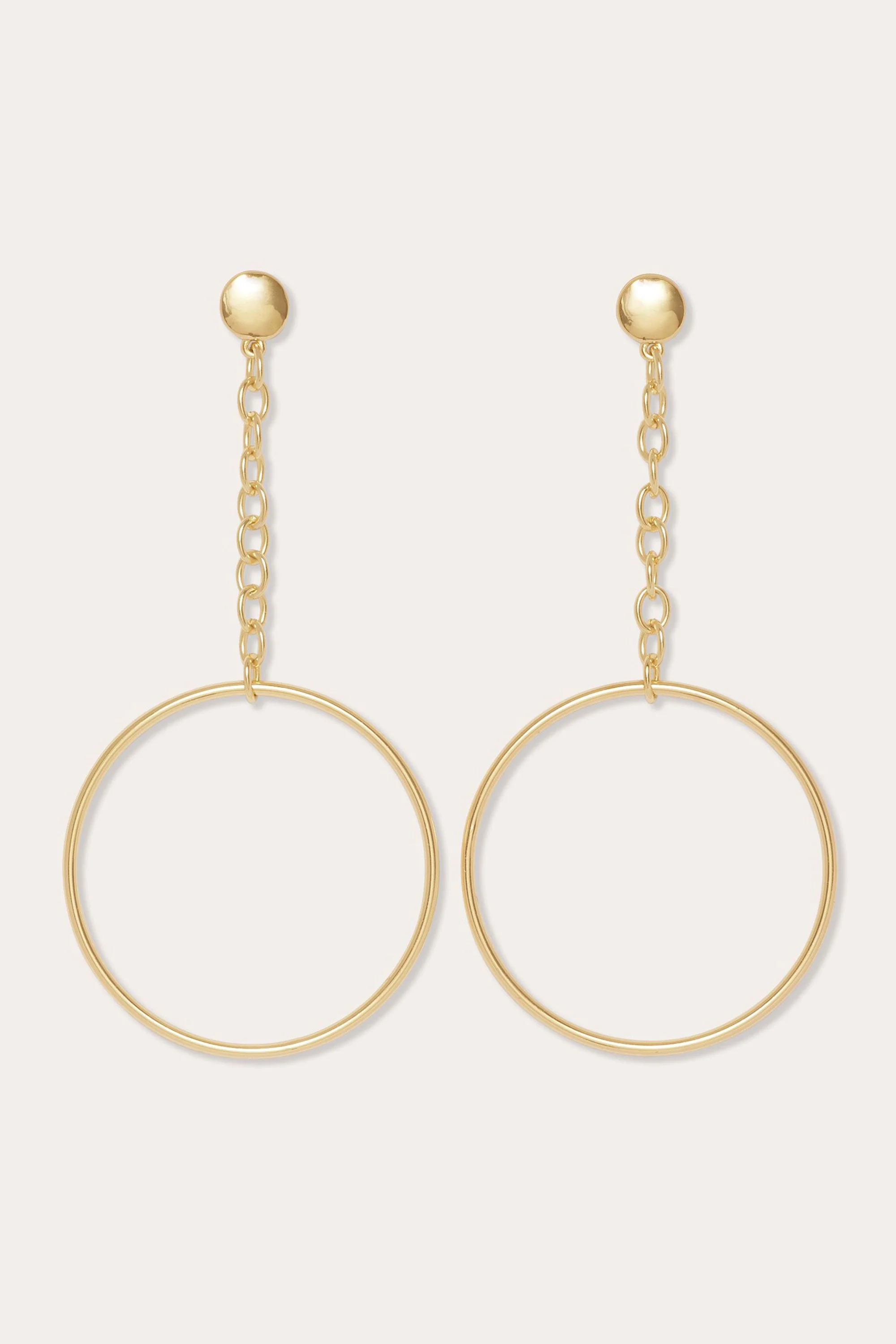 Lea Teardrop Hoop Earrings - 1