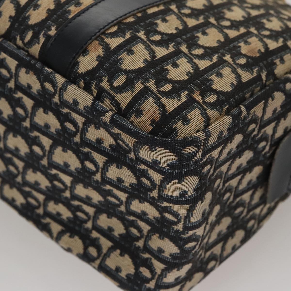 DIOR Trotter Canvas Hand Bag Navy Gold - 14