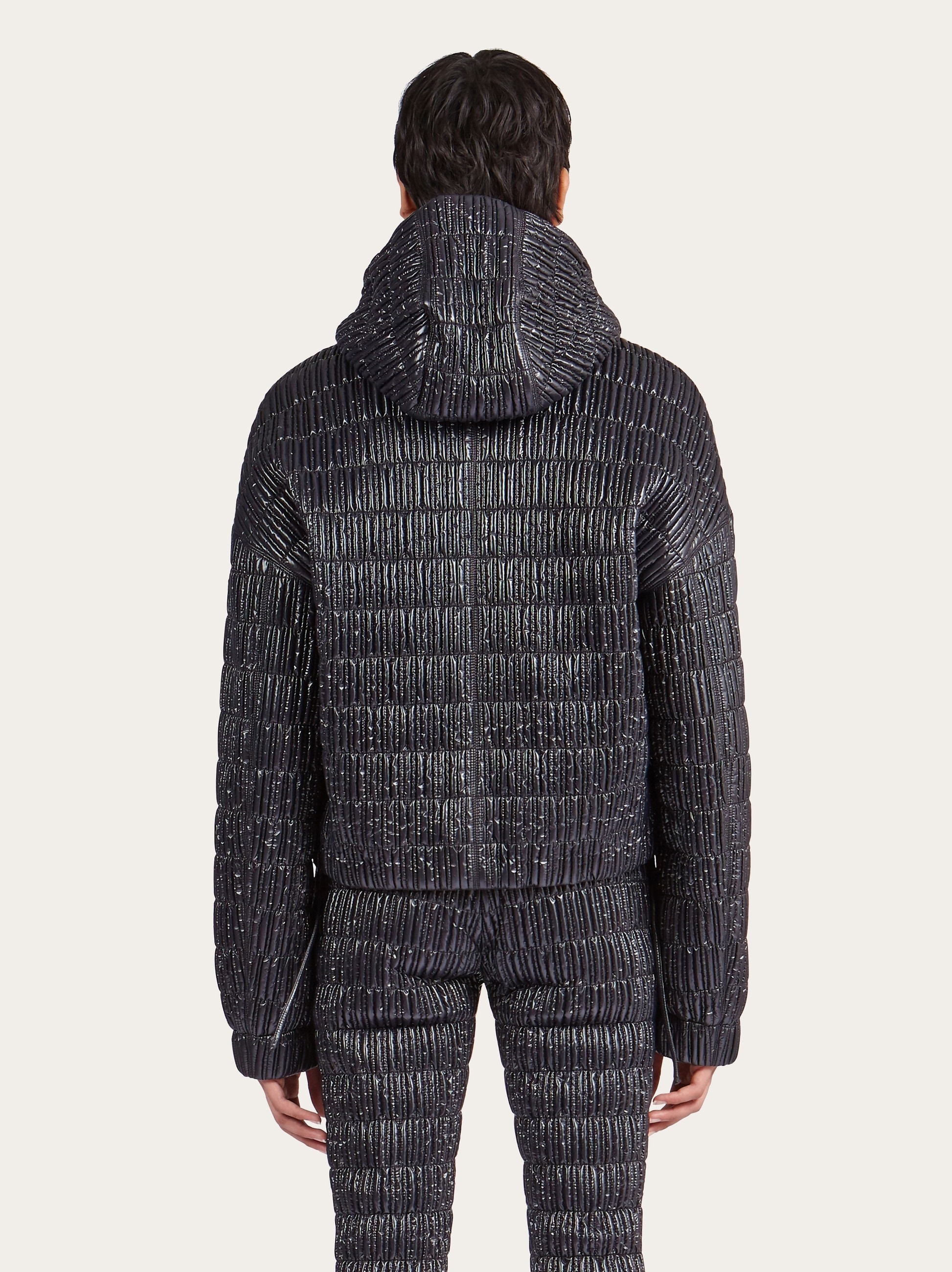 Quilted nylon bomber - 3