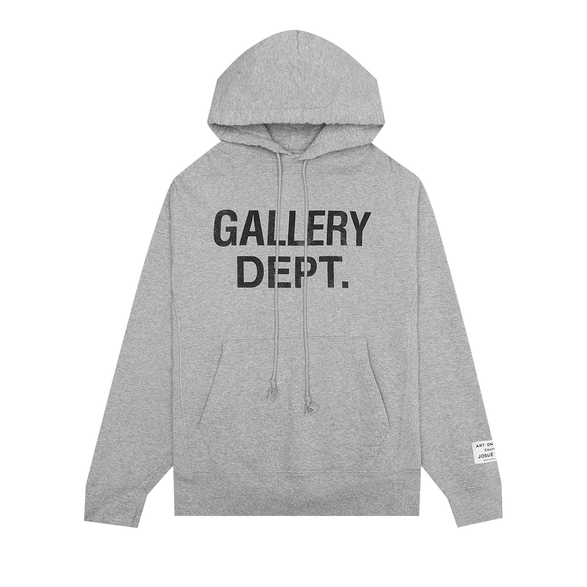 Gallery Dept. Center Logo Hoodie 'Heather Grey' - 1