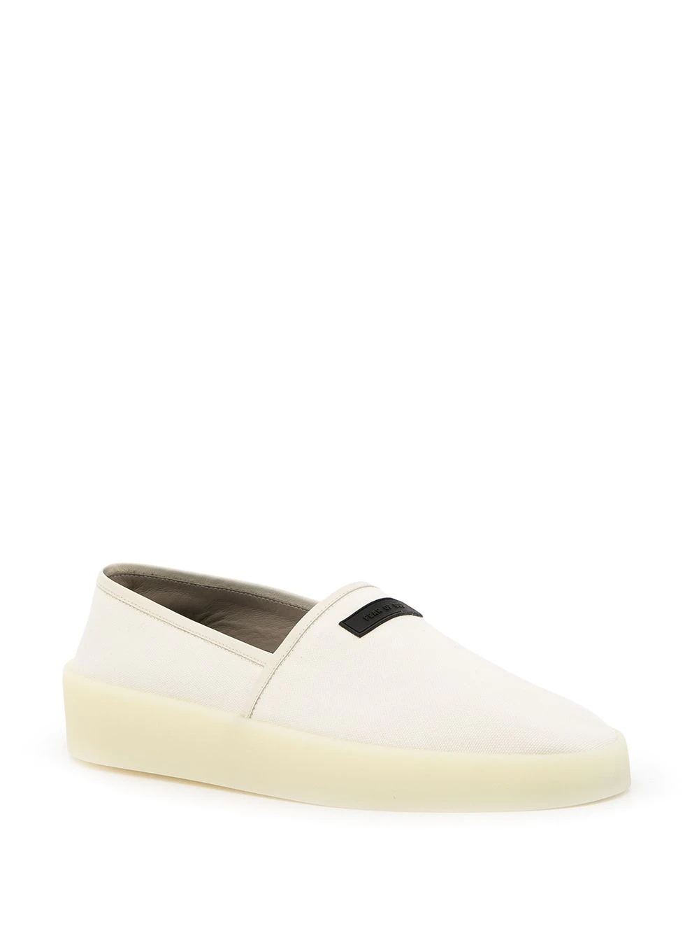 slip-on patch-detail trainers - 2