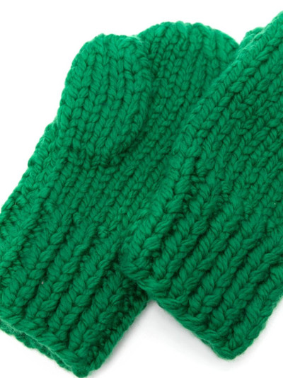 Maison Margiela chunky-knit full-finger gloves outlook