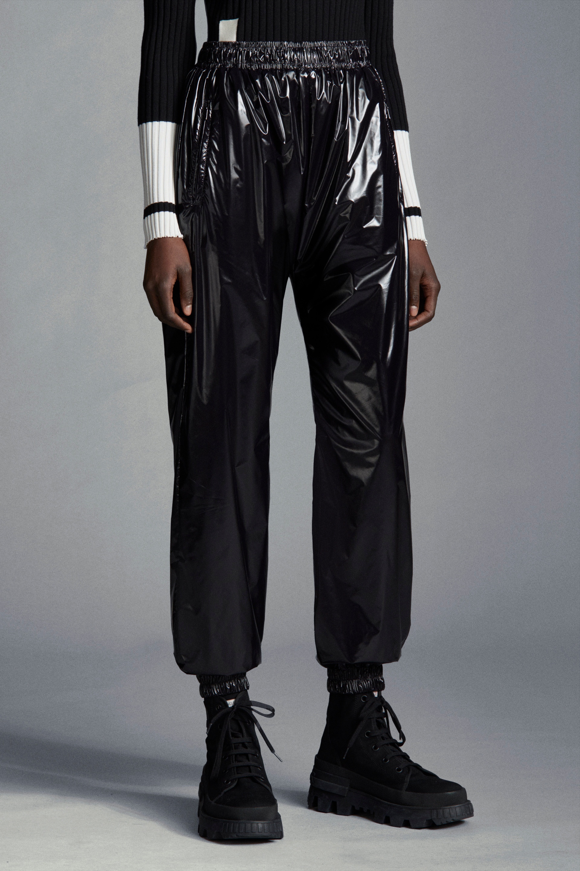 Glossy Nylon Sweatpants - 3