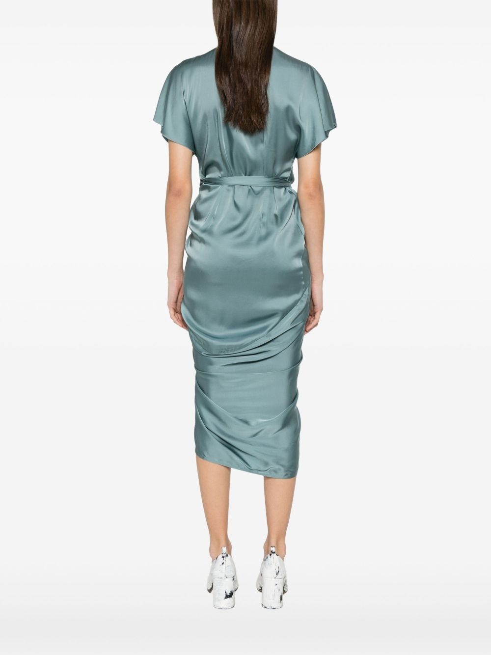 wrap midi dress - 4