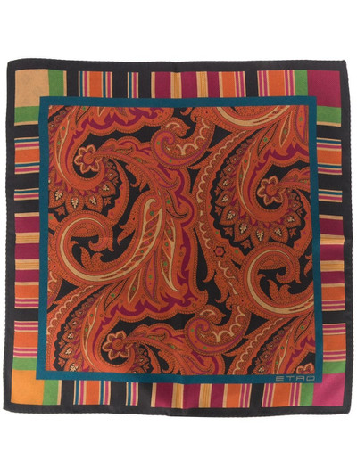 Etro paisley-print square scarf outlook