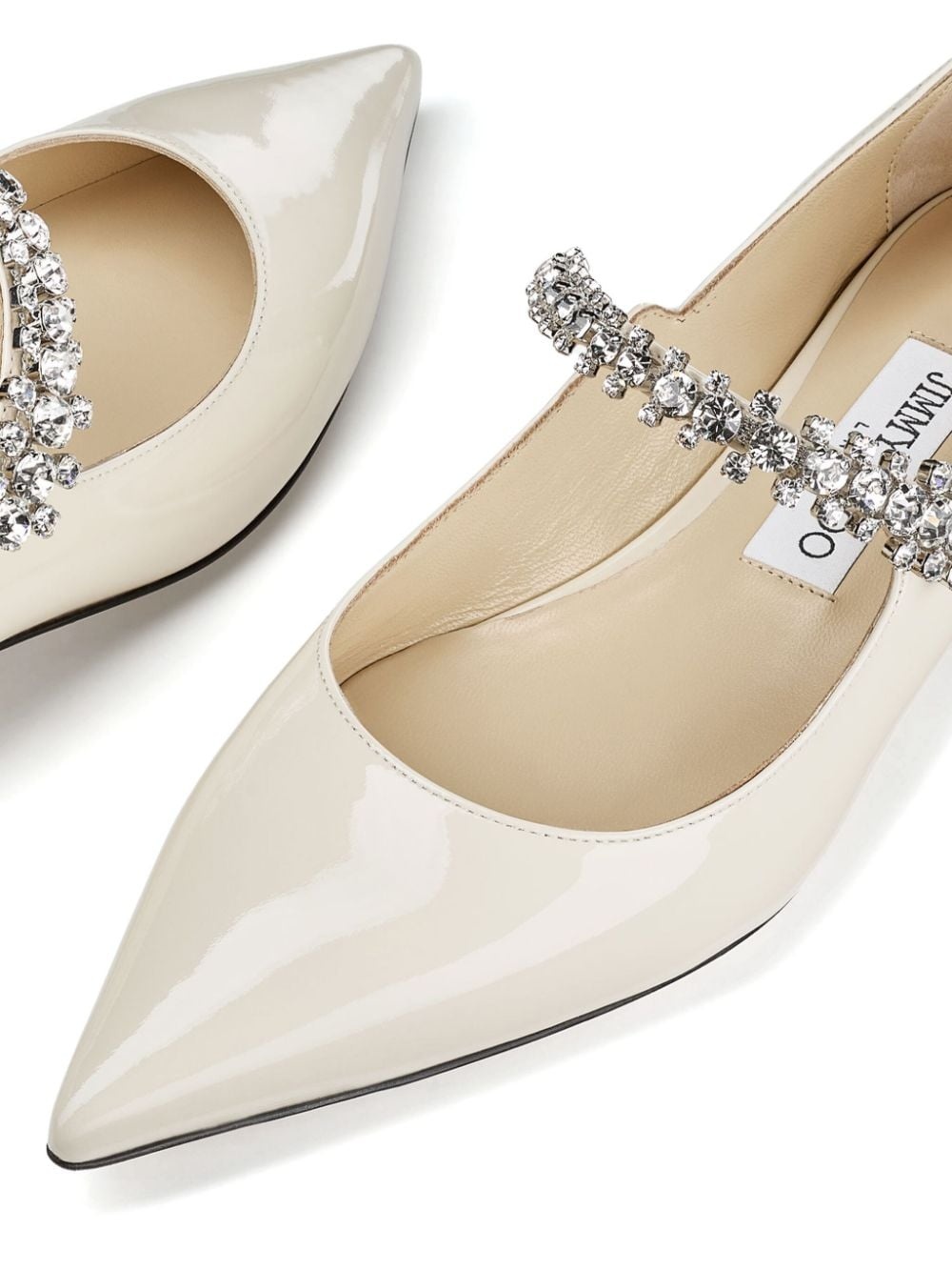 Bing crystal-strap ballerina shoes - 5