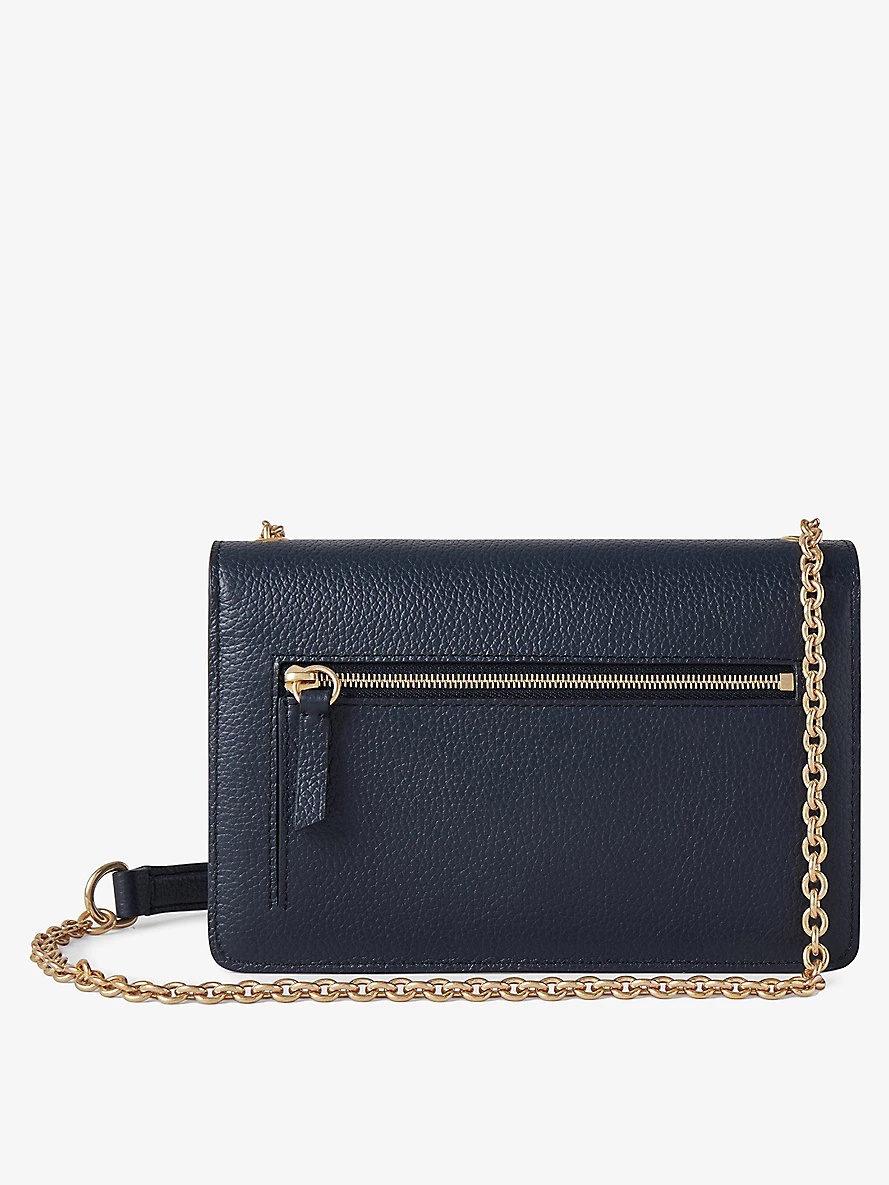 Darley small grained-leather clutch bag - 4