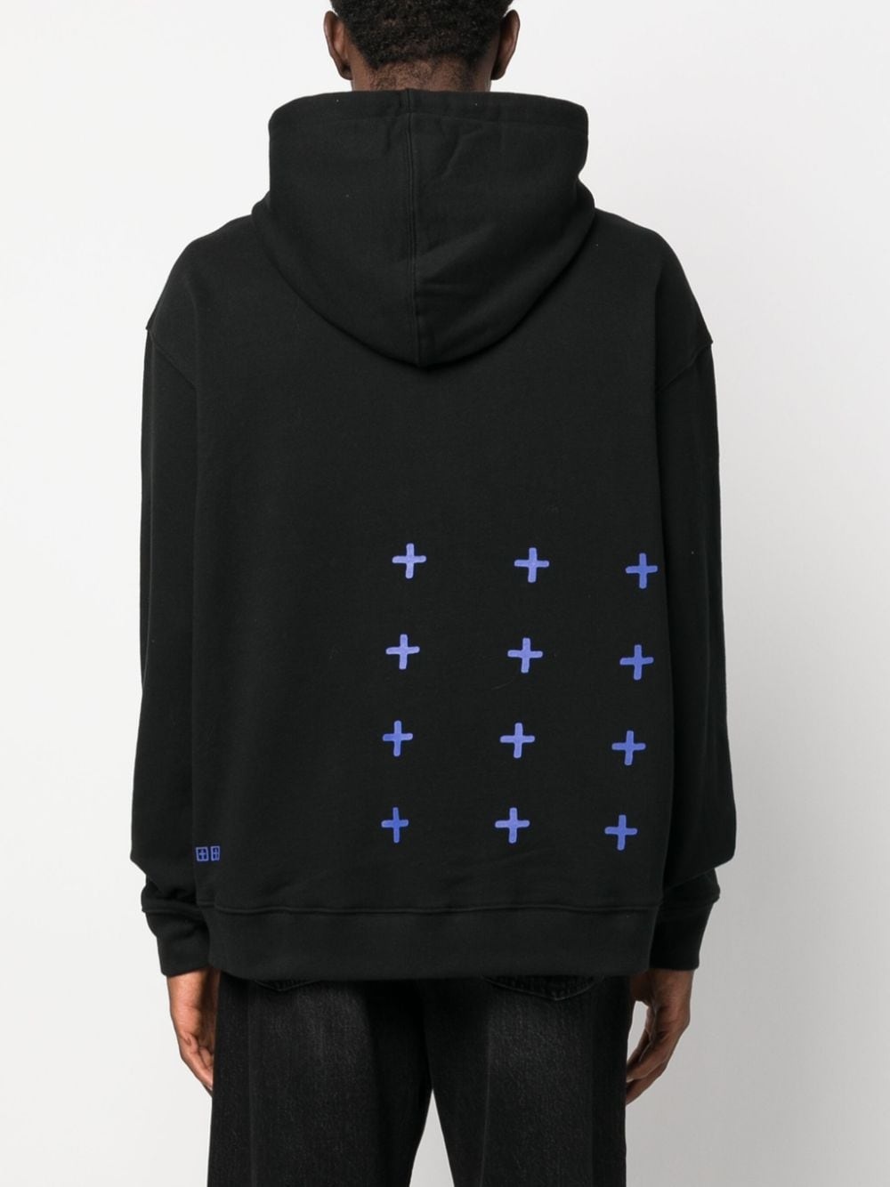 Rolls-print crew-neck hoodie - 4