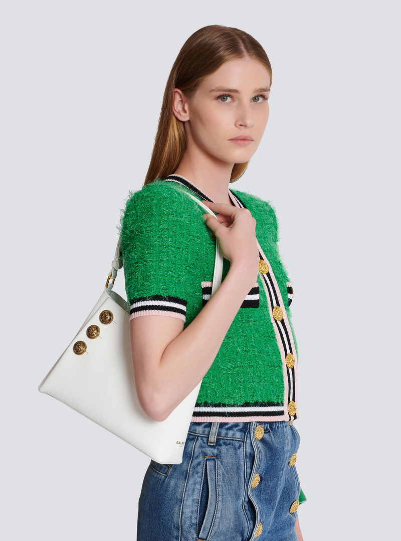 Emblème Shoulder bag in grained calfskin 8