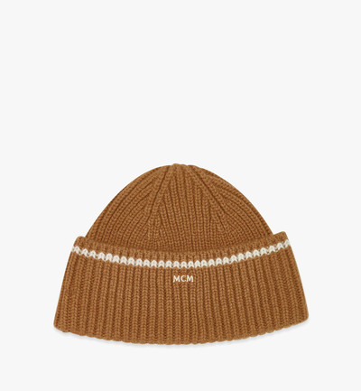 MCM Logo Beanie in Wool and Recycled Cashmere outlook