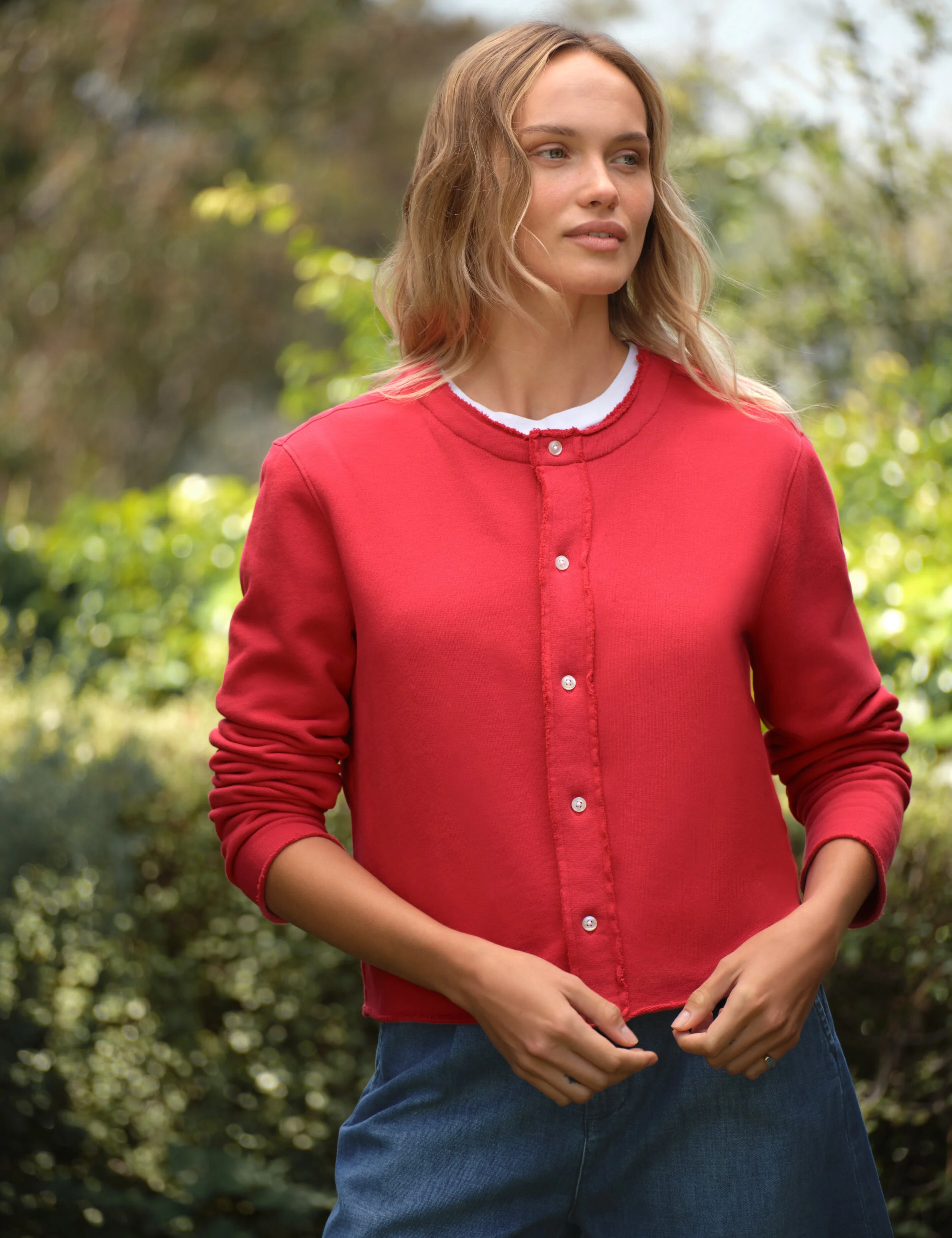Sweatshirt Cardigan - 1