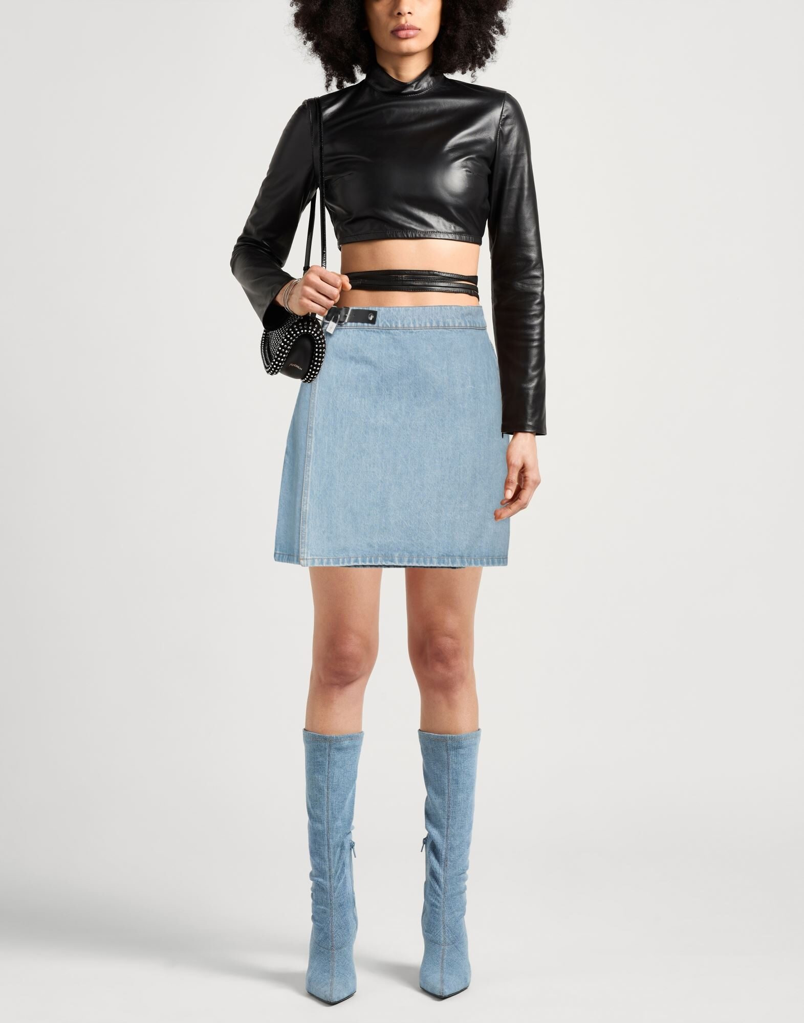 Blue Women's Denim Skirt - 2
