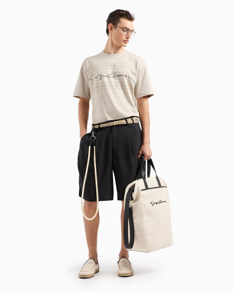 GIORGIO ARMANI ASV organic cotton jersey crew-neck T-shirt outlook