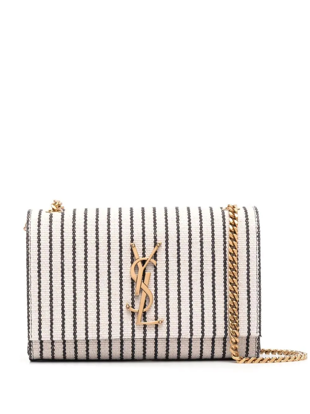 Kate striped canvas shoulder bag - 1