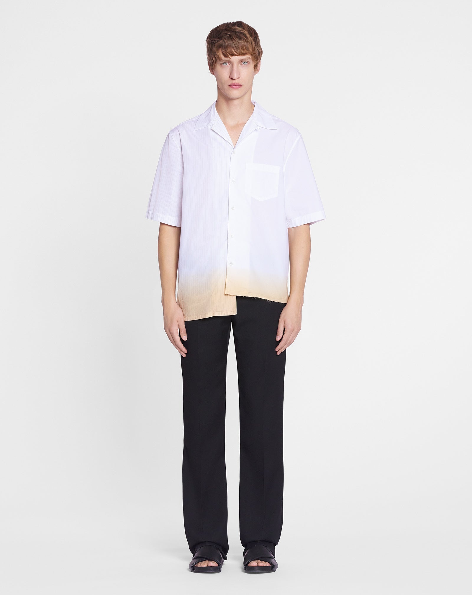 ASYMMETRICAL SHIRT WITH A GRADIENT EFFECT - 2