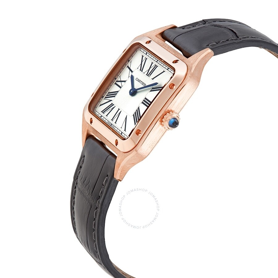 Cartier Santos-Dumont Silver Dial 18kt Rose Gold Ladies Watch WGSA0022 - 2