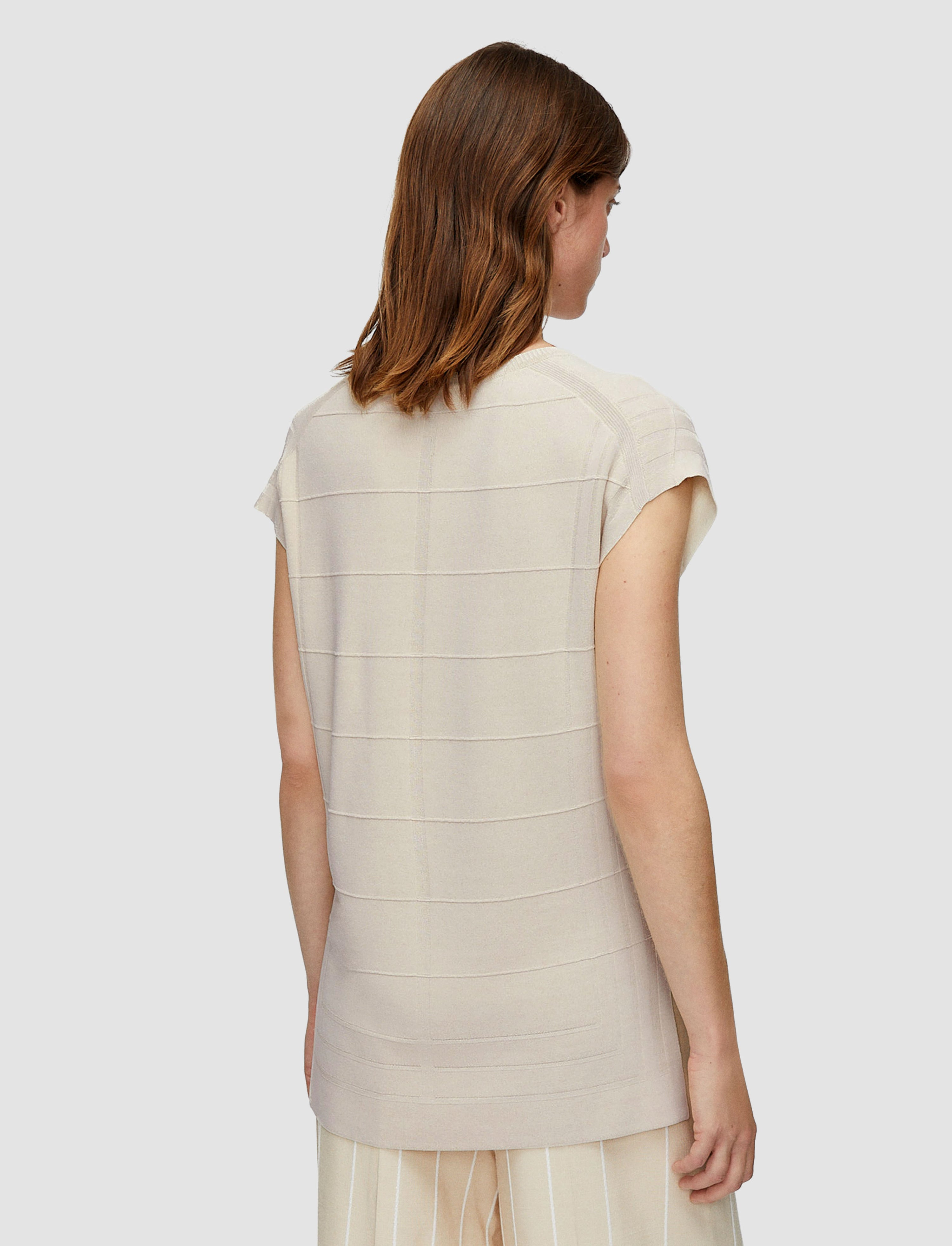 Viscose Grid Knit Top - 4