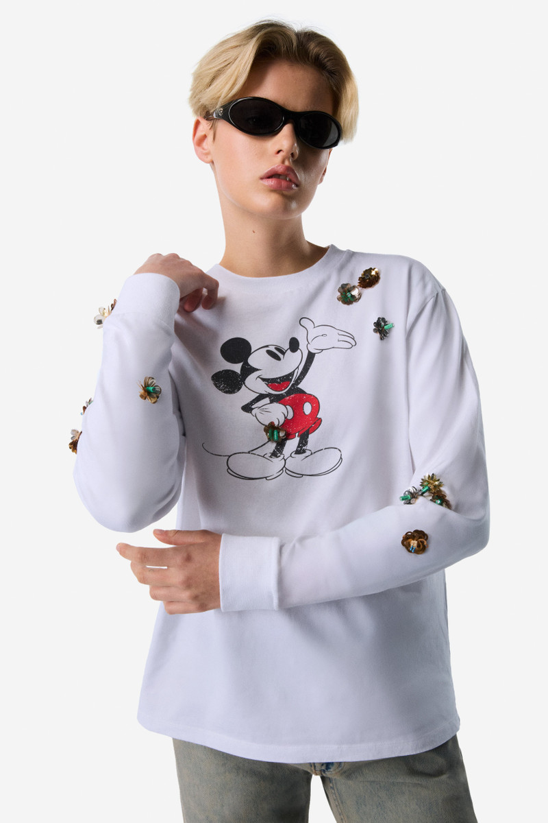Disney X Coperni Mickey Long-Sleeved T-Shirt - 1