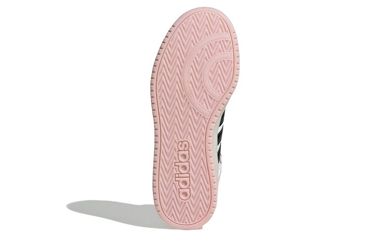 (WMNS) adidas neo Hoops 2.0 Mid 'White Pink Black' FV2737 - 6