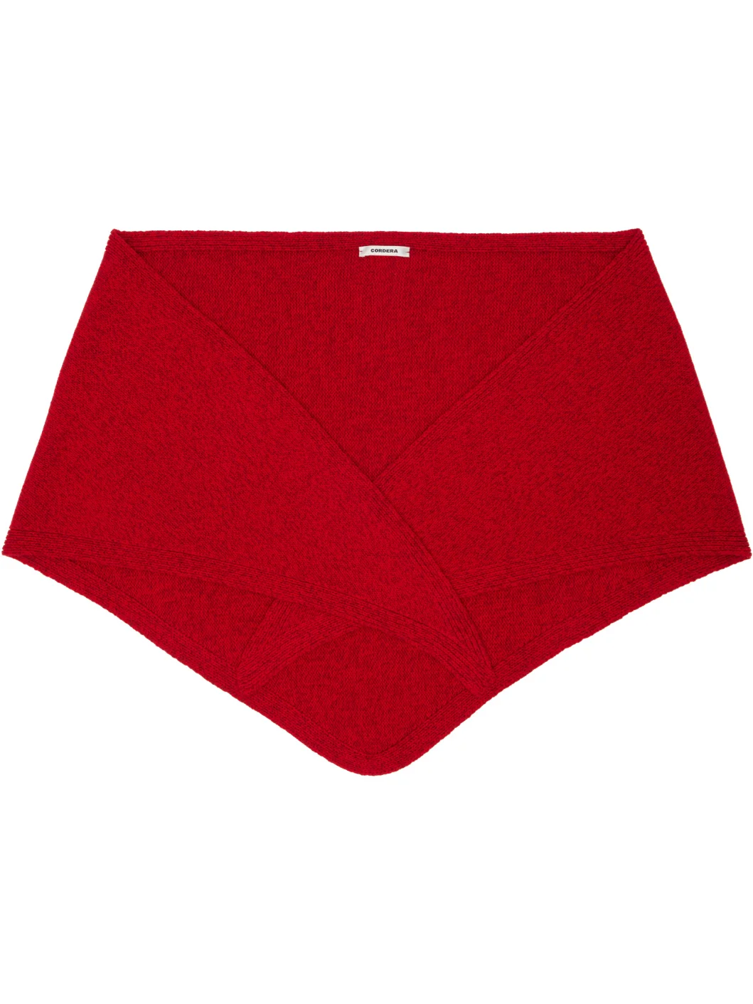 Red Merino & Cashmere Maxi Bandana - 1