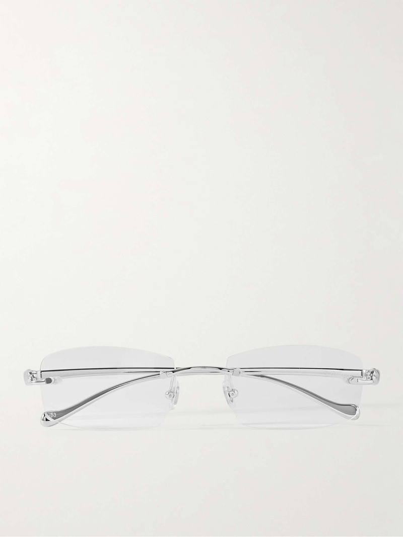 Frameless Silver-Tone Optical Glasses 1