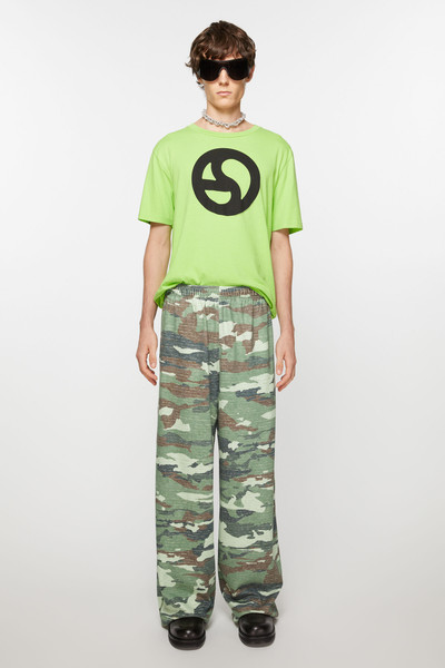 Acne Studios Print sweatpants - Khaki green outlook
