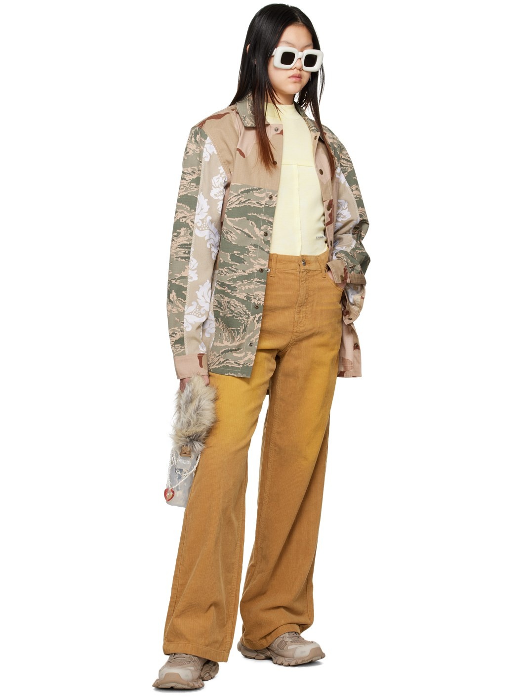 Brown Washed Trousers - 4