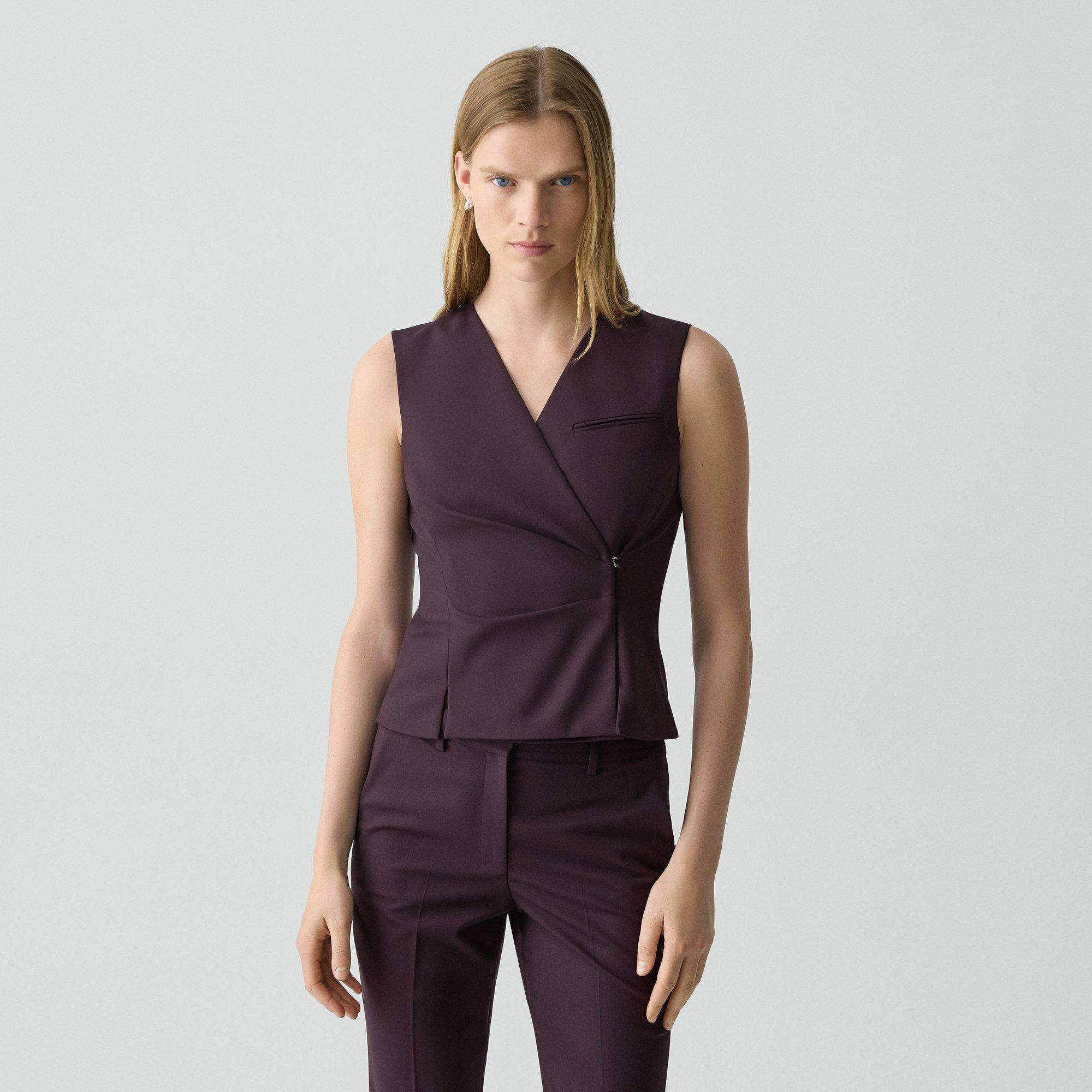 Wrap Vest in Good Wool - 2