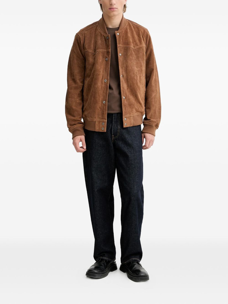 ALLSAINTS buttoned leather jacket outlook