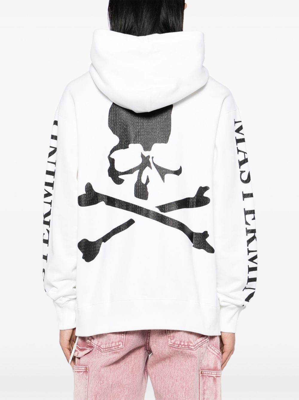 logo print hoodie - 4
