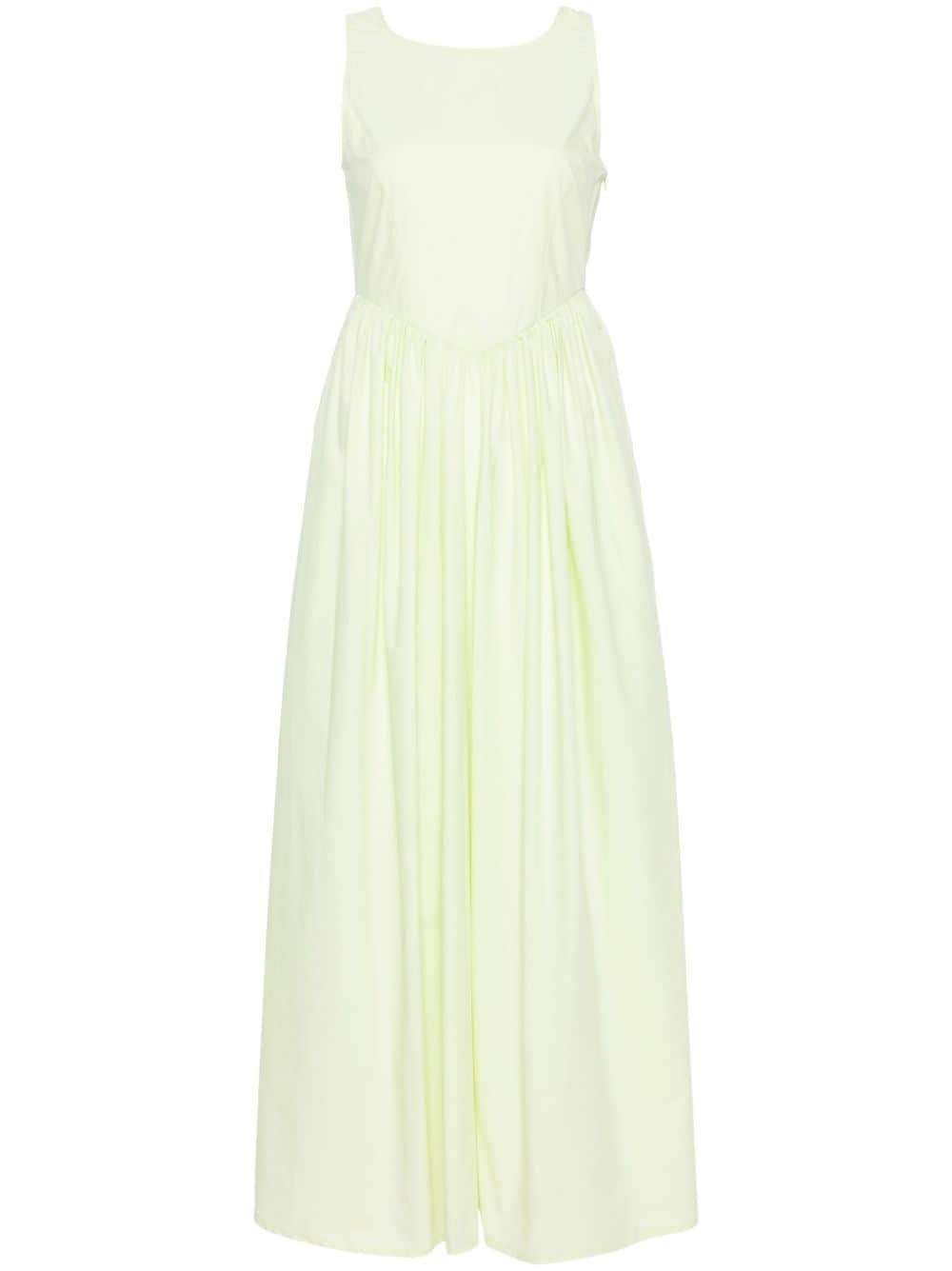 Sleeveless cotton midi dress - 1