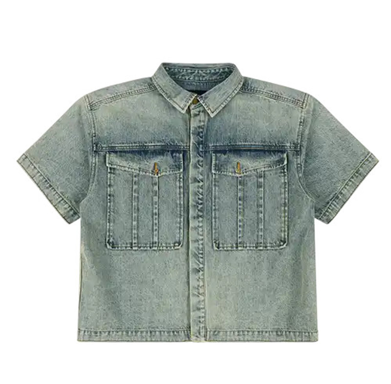 HEAVY DENIM SHIRT SURFACE WAVE 1