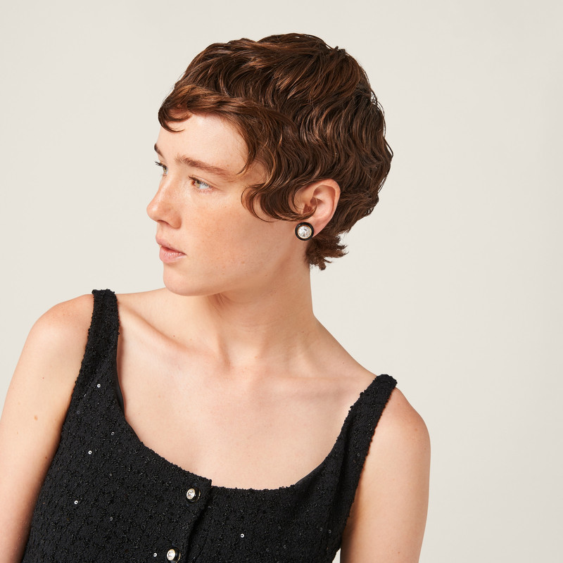 Sequined bouclé mini-dress 4