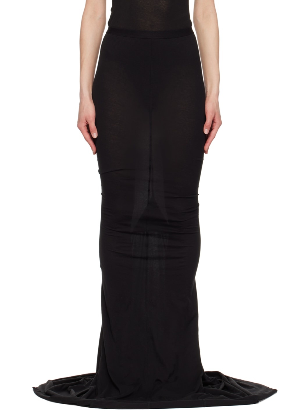 Black Pillar Maxi Skirt - 1