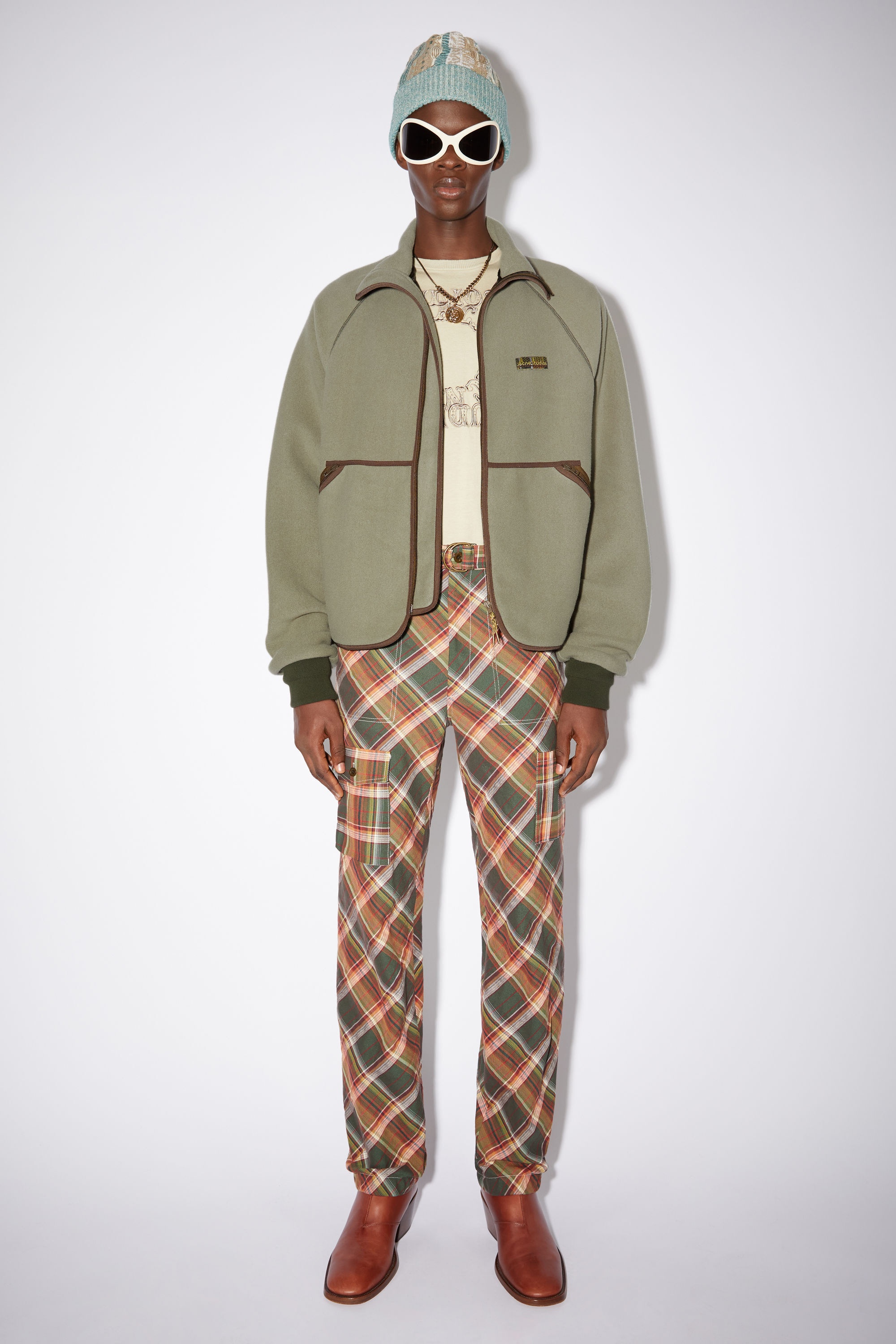 Polar fleece jacket - Khaki green - 2